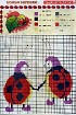 Божьи коровки - Схема для вышивания крестиком