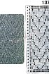 Узор 137 - Ложный ажур и перфокарта для вязальной машины Brother