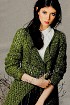 Зеленый жакет из пластичной пряжи
