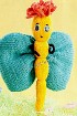 Бабочка-красавица - игрушка спицами