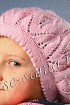 Ажурный берет спицами для девочки