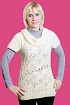 Ажурная туника с короткими рукавами