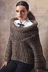 Пуловер из объёмной пряжи