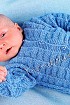 Голубая кофточка для малыша