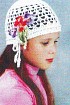 Белая ажурная шапочка