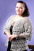 Ажурный жакет большого размера