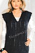 Удлиненный жилет с V-образным вырезом