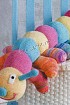 Игрушка Гусеничка спицами