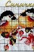 Синички - Схема для вышивания крестиком
