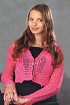 Ажурный жакет цвета фуксии