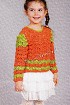 Терракотовый пуловер на 6 лет
