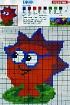 Ёжик - Схема для вышивания крестиком