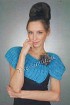 Бирюзовый воротник из мохера