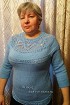 МК - Свитер-реглан с круглой кокеткой крючком