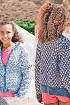 Пестрый жакет для девочки