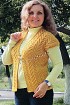 Жилет спицами «Солнечный»