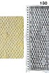 Узор 130 - Ложный ажур и перфокарта для вязальной машины Brother