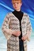 Кардиган из ажурных квадратов