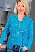 Кардиган и топ бирюзового цвета