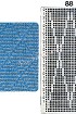 Узор 88 - Слип многоцветный - узор и перфокарта для вязальной машины Brother