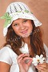 Ажурная шапка с лентой