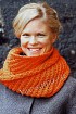Оранжевый шарф-труба