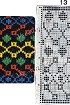 Узор 13 - многоцветный жаккард для вязальной машины Brother