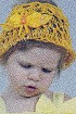 Желтая панамка с цветком