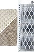 Узор 34 - прессовый узор и перфокарта для вязальной машины Brother
