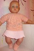 Розовый пуловер и носочки на пупса 55 см