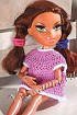 Розовое платье для куклы братц
