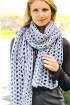 Ажурный шарф 