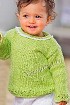 Бледно-зелёный пуловер для малыша