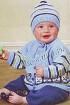 Кофточка с мишками и шапочка