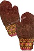 Варежки коричневые
