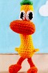 Утка - игрушка крючком