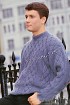 Джемпер мужской спицами