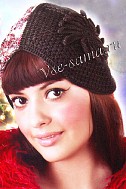 Шапочка крючком оригинальная
