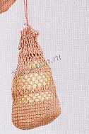 Бежевая сумочка крючком