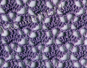Узор ажурный крючком 2