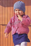 Детский жакет реглан и шапочка