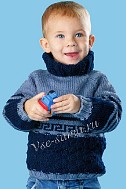 Свитер с орнаментом для мальчика