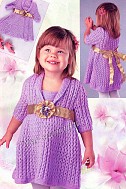Сиреневое платье для девочки