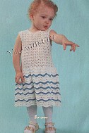 Ажурное платье с волнами