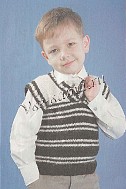 Детский полосатый жилет