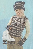 Комплект с норвежскими узорами