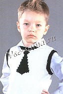 Жилет с галстуком