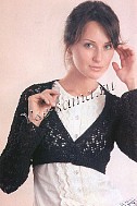 Черная ажурная болерошка