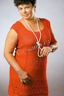 Женская туника спицами