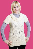 Ажурная туника с короткими рукавами